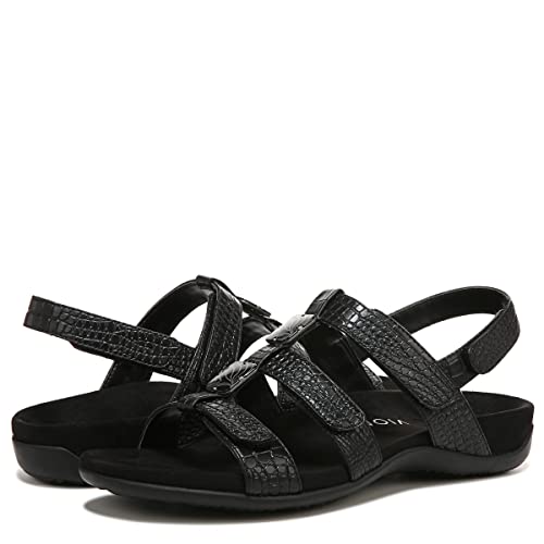 Vionic Women's Women's Rest Amber Backstrap Sandal - Ladies Adjustable Walking Sandals with Concealed Orthotic Arch Support