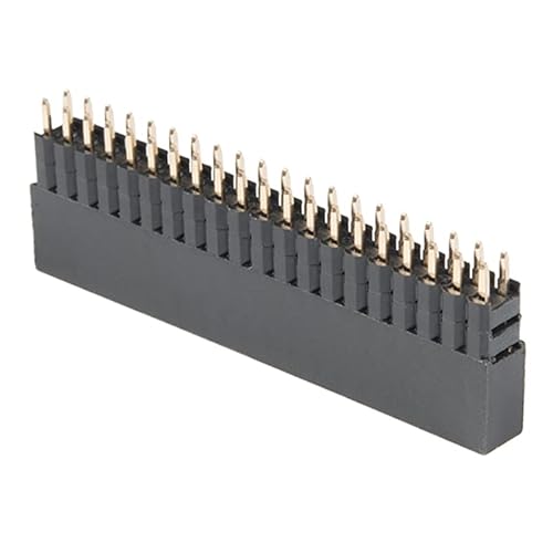 Uniquers 2x20 Pin Extra Tall GPIO Stacking Female Header Compatible with Raspberry Pi - 0.1