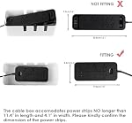 Cable Management Box by Baskiss, 12"x5"x4.5", Wood Lid, Cord Organizer for Desk TV Computer USB Hub System to Cover and Hide & Power Strips & Cords