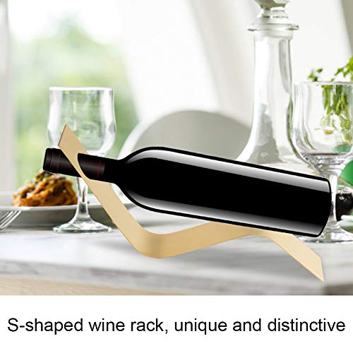 Soporte para botellas S-shaped en acero inoxidable miniatura 3