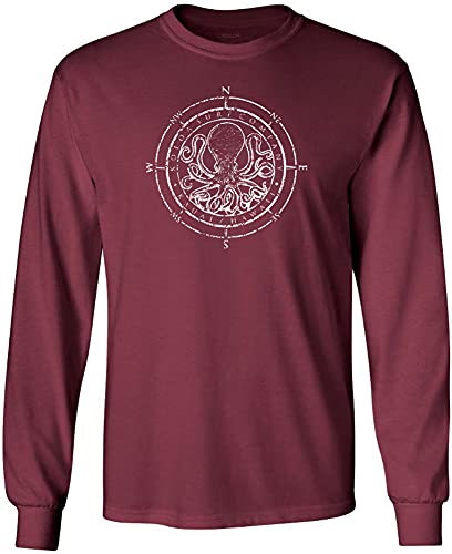 Joe's USA Koloa Octopus Logo Heavy Cotton Long Sleeve T-Shirts
