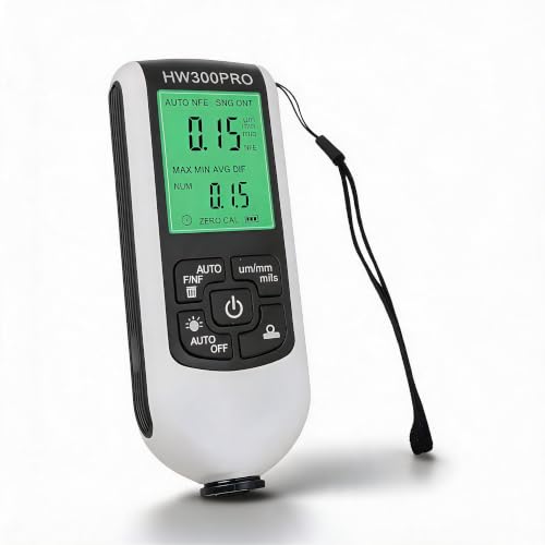 Image of Paint Thickness Gauge, HD Backlit Display Coating Thickness Meter