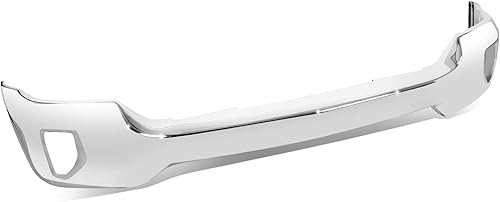 Agujero del sensor sin estacionamientocorte de luz antiniebla Barra de impacto frontal compatible con Chevy Silverado 1500 (LD) 2016-2019, cromo