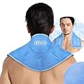 REVIX Neck Ice Pack Wrap – Reusable Hot Cold Gel Pack for Neck and Shoulder, Large Flexible Design with Soft Plush Lining, Cervical Gel Ice Wrap Ideal for Post-Workout Recovery, Fatigue & Relaxation