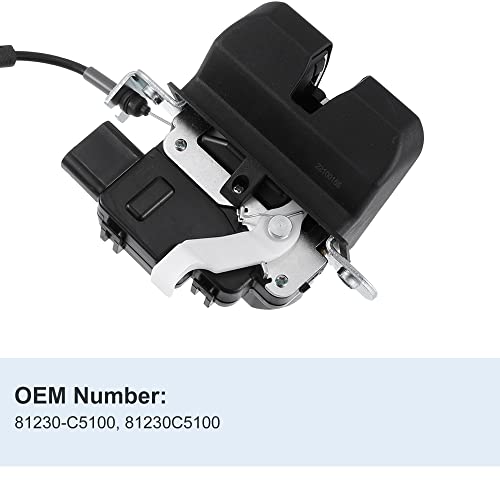Image of X AUTOHAUX 81230-C5100 Power Tailgate Lift Gate Latch Assembly Rear Trunk Lock Actuator Motor for Kia Sorento 2016-2020