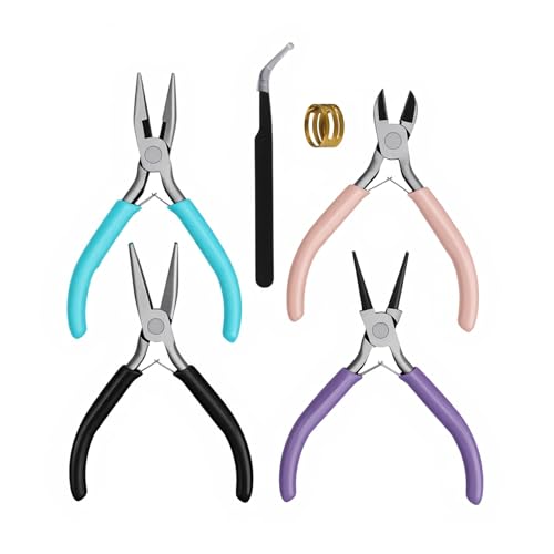 4pcs Jewelry Pliers Set for Crafting & Repair