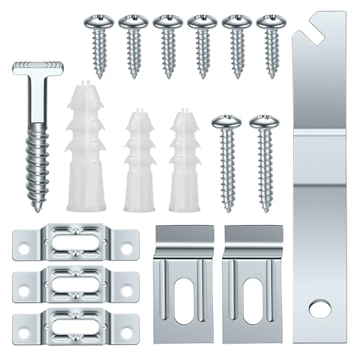 30 Set Frame Lock Security Hanging Kits T-Screw Picture Frame
