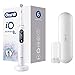 Oral-B iO 8 - Spazzolino elettrico con tecnologia magnetica, microvibrazioni delicate, 6 programmi di pulizia e display a colori, custodia da viaggio, colore: Bianco alabastro