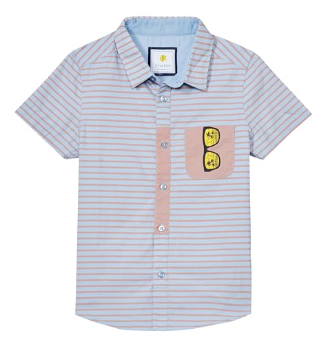 Image of Amazon Brand - Symbol Boy's Striped Regular Fit Shirt