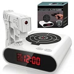 Gun Shooting Alarm Clock Target Shot Game for Bedrooms, LED Display Personalized Bedside product