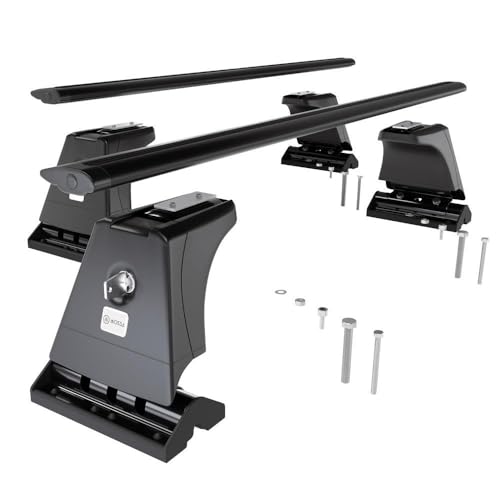 Barres de toit pour VW Transporter T7 2022 alu noir points montage 2