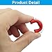 Marvexi 6 Sets Bow String Finger Savers, Red Archery Finger Guard Rubber Roller Finger Protectors, Durable Bowstring Protectors for Hunting/Archery Enthusiasts