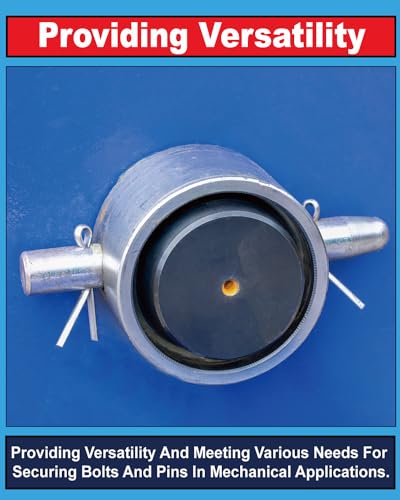 Image of 200 Pcs Cotter Pins Assortment Kit - 6 Size 304 Cotter Pins Stainless Pins Set Used for Automotive, Trailer Hitch,Lawn Mower