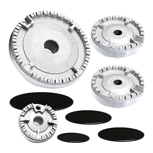 Qeunrtiy de Quemador Universal, Tapa de Llama, Horno, Cocina, Encimera de Gas para, Tapa de Quemador de Llama, Que Se Adapta A Todos los TamañOs Planos