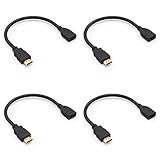 [4 Pack] ELUTENG Male to Female HDMI Extension Cable Support 3D 1080P HDMI Extender Adapter...
