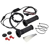 キジマ(Kijima) バイクパーツ グリップヒーター GH07 スイッチ一体式 120mm ボタン式スイッチ φ22.2用 304-8198