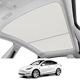 KUNIST Roof Sunshades for Tesla Model Y 2021-2025, Upgraded [Cooling Tech, Heat Insulation] Non-Sag Sunroof Shade for Tesla Model Y Accessories (Not fit 2025-2026 Juniper)
