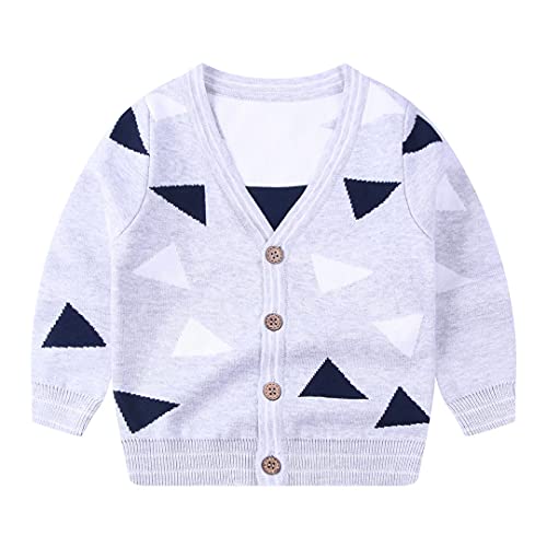 Autumn&Winter Baby Boy Cardigan V-Neck Boys Sweaters Knitted Sweater