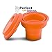 Collapsible Travel Mug Silicone Bpa-free 16 Ounce Dishwasher Safe Pop up Cup. Cool Funny Unique Camping Travelling Gear Supplies Accessory. Fold Flat for Storage. Brand: Perfect Life Ideas
