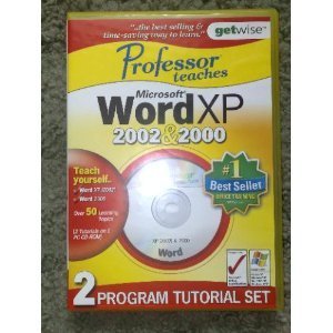 Video Game Professor Teaches Word XP 2002 & 2000 (PC) by Getwise Book