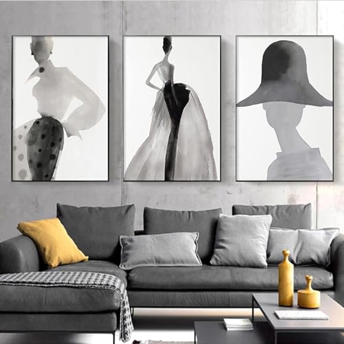 Art mural d'exception : affiches et impressions sur toile KEBIA encre de style minimaliste