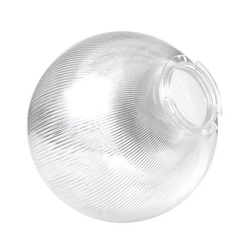 Image of KASTLITE 12 inch Prismatic Acrylic Lamp Post Globe, 4-5 /8in Twist Lock, US Made