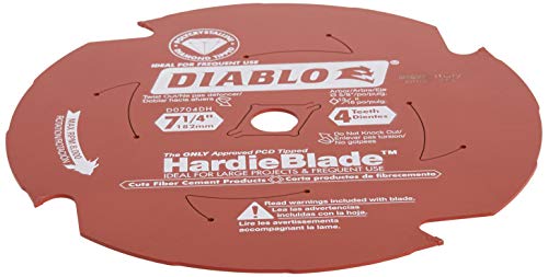 Diablo By Freud D0704Dh 7-1/4"X4T Pcd Tip Tcg Hardie Fiber Cement Saw Bld,5/8 Arbor, Multicolor #TOP2