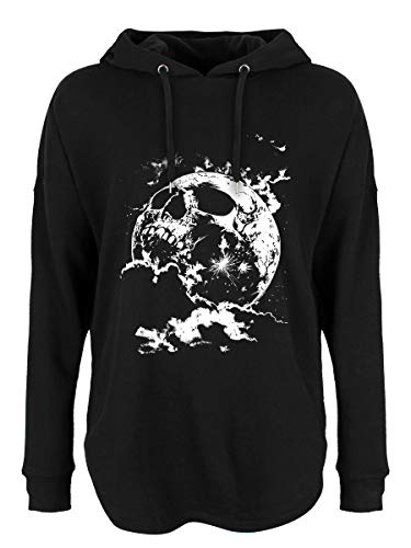 Sweat à capuche Cranial Moon pour masquer les complexes avec une coupe ample