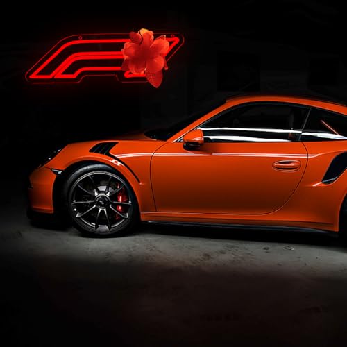 Image of Racing Neon Signs for Wall decor Racing Sports Led Lights sign for Man Cave Beer Bar Garage Art Wall DecorativeChristmas Birthday Party Gift16.1 * 4.8inch