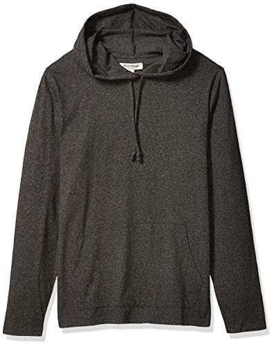 Amazon Brand - Goodthreads Men's Soft Cotton Long-Sleeve Pullover Hoodie T-Shirt, Charcoal Heather, Large