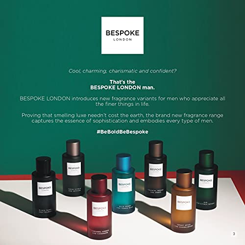 Image of BESPOKE London Men Sweet Spice And Sandalwood Eau De Parfum Spray - 100Ml (28210)