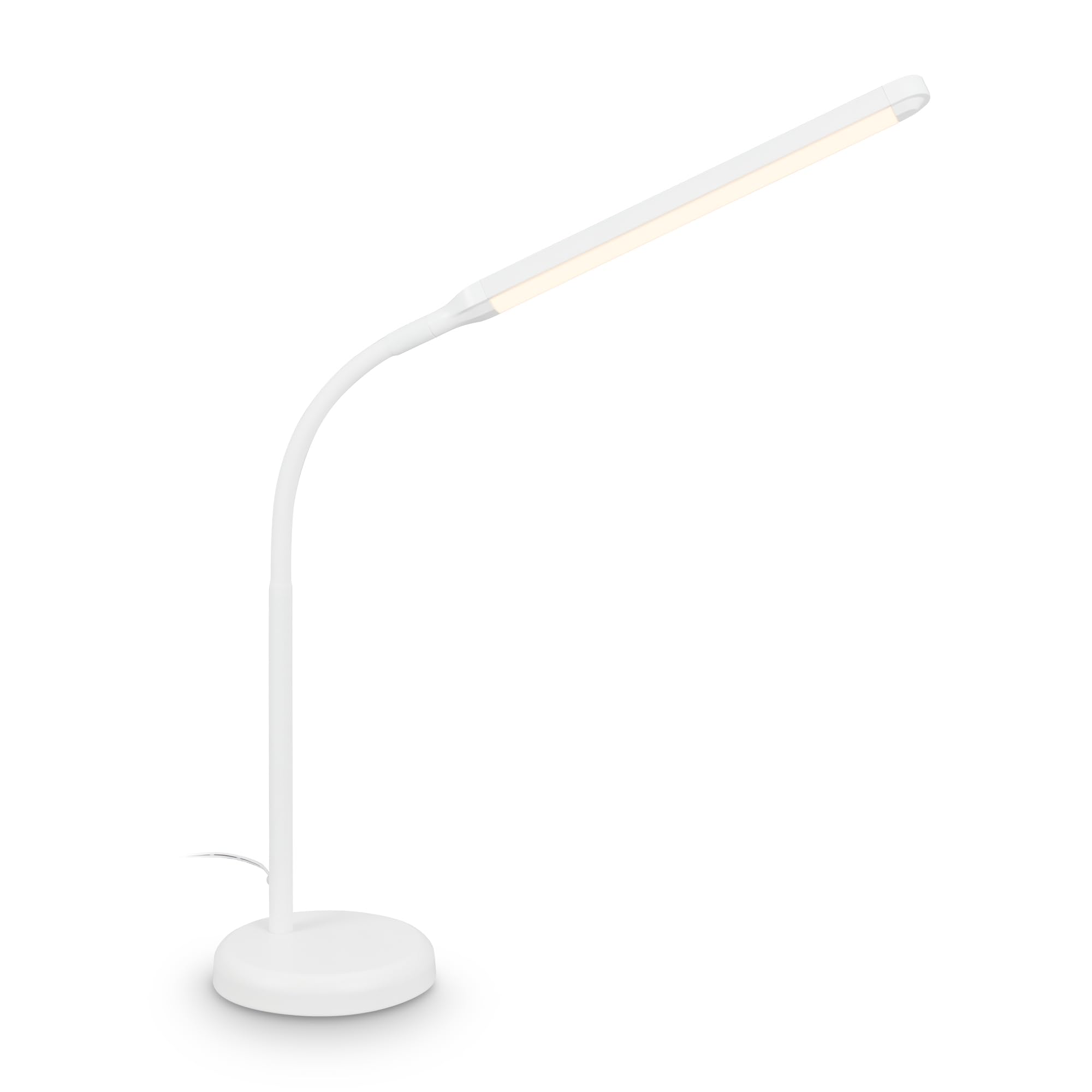BRILONER - LED Table lamp with Touch, dimmable, Adjustable, Warm White, Desk lamp, Table Lamps Bedside, Lounge, Living Room, 13x72,5 cm, White