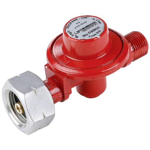 ROTHENBERGER Propan-Regler für Anwärmbrenner & Abflammgeräte | 3/8“ Anschluss | Für DE/AT 5- & 11kg-Flaschen