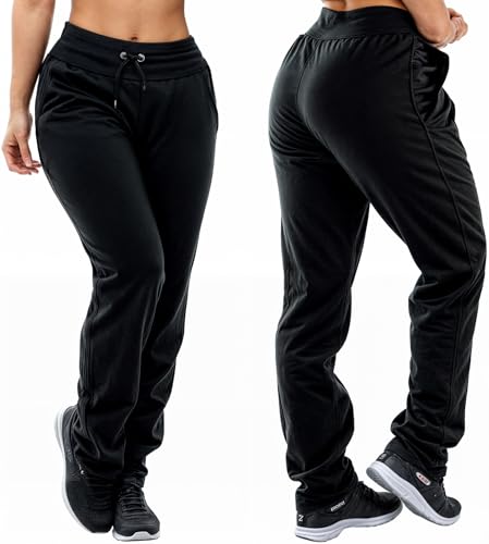 Calça Moletom Feminina Jogger Skinny Slim Fit Flanelada Cintura Alta Musculação Inverno Academia Fitness Com Bolso Unissex Blogueira (BR, Alfa, GG, Regular, Regular, Preto)