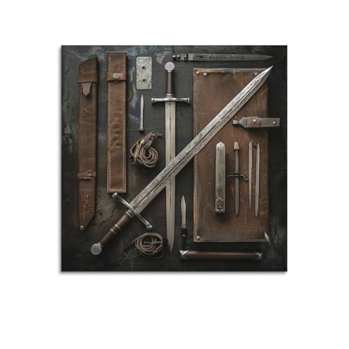 Poster militaire médiéval OKNGB pour remplacer un tableau de chambre délavé