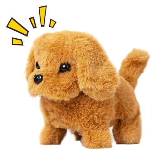 Peluche de marche interactive : le chiot robot réaliste qui aboie
