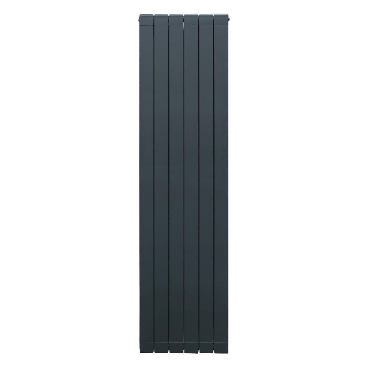 Radiatore di Design in Alluminio 1800mm x 475mm Verticale Doppio Pannello Piatto A Colonna Termosifone Moderno Leggero Grigio Antracite Spazzola Kit di Fissaggio Staffe Inclusi