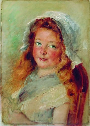 Affiche Toile La Fille dans le Capot de Makovsky 60x90cm pour Salon