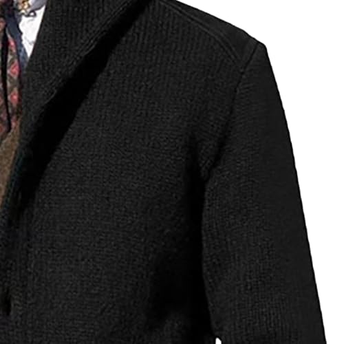Men Button Down Casual Cardigans Shawl Collar Sweater with Pockets Shawl Collar Buttons Knit Cardigan Sweater3