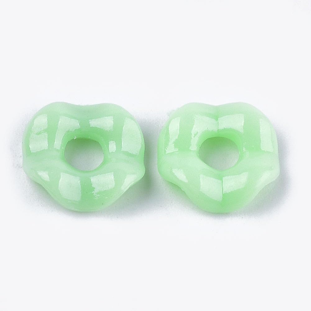 Ipotkitt Approx 1920 pcs 500g Random Acrylic Donut Beads Dessert Sweet Food Spacer Bead for DIY Crafts Jewelry Making Bracelet Necklace Earrings Keychains