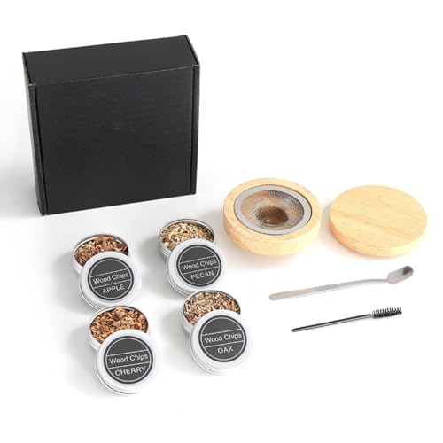 bjlysk Woodcraft Wine & Cocktail Smoker Set
