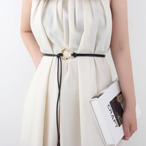 Rope Belt for Women Fall Dresses Belts Thin Tie Waist Skinny Faux Leather Belts Renaissance Accessories Halloween3