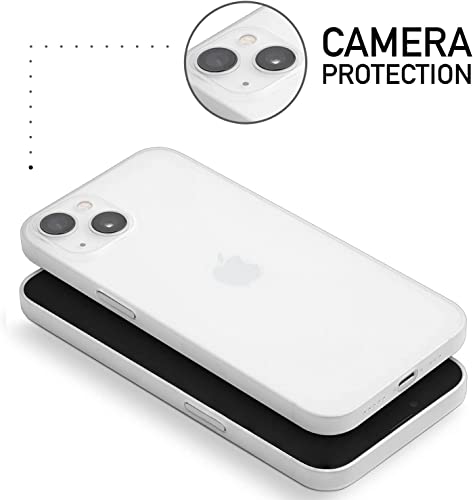 Image of ExpressB Back Cover for iPhone 15 Plus | Minimal Protect | Ultra Thin Anti Scratch Matte Finish Case for iPhone 15 Plus (White)