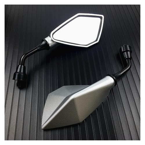 Espejos retrovisores moto para ciudad y carretera par de lentes universales 10mm