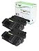 Renewable Toner 90X CE390X Toner Cartridge High Yield: 24k 2-Pack for HP LaserJet M602, M603, M4555 Printers
