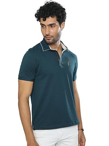 Image of STELLERS Men's Premium Pique Crush Polo T-Shirt | Feather Touch Feel |Regular Fit| Odour Resistant| Anti-Static| Wrinkle Free | Quick Dry | Stretchable | Lightweight | Sweat-Proof