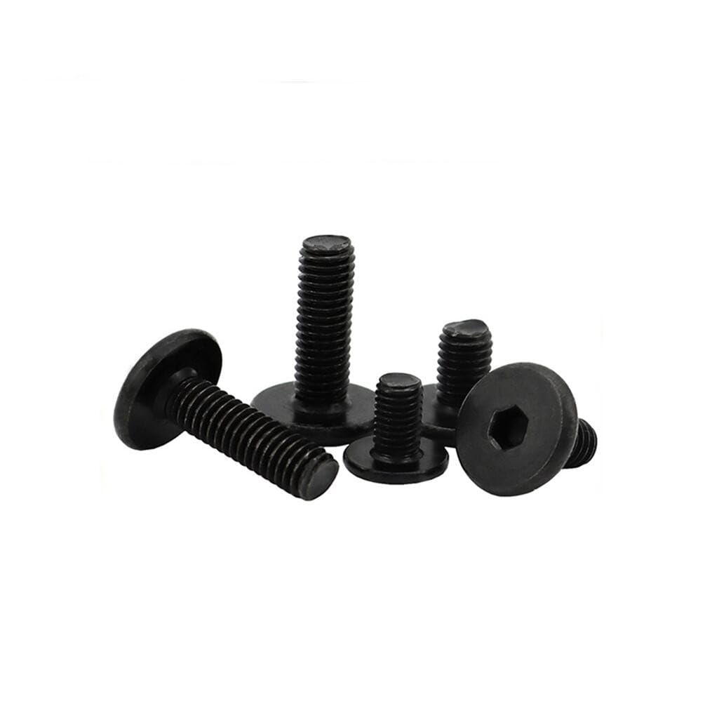 25 Stück Sammy® Flachkopfschrauben Edelstahl A2 M3X6 TORX SCHWARZ