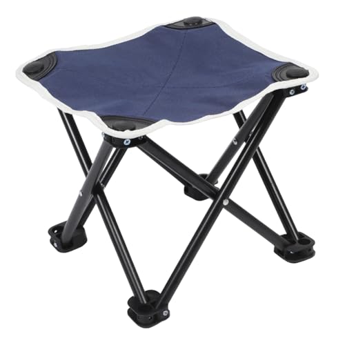 Totority Outdoor Portable Folding Stool Lightweight Frame Chair for Camping Fishing Hiking and Travel Durable Oxford with Supportive Backrest for Outdoor Activities