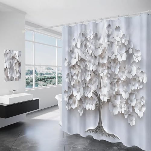 Rideau de douche de qualité supérieure en polyester 180x180 cm - 3