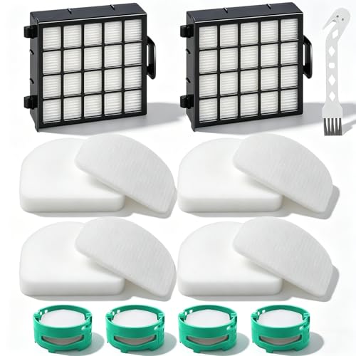 AZ4002 Filter Replacement for Shark POWERDETECT Upright Vacuum AZ4002 AZ4000 includes 2 HEPA Filters 4 Foam & Felt Kit 4 Odor Neutralizer Cartridges compare to Part# XFFKAZ4000 XHFAZ4000